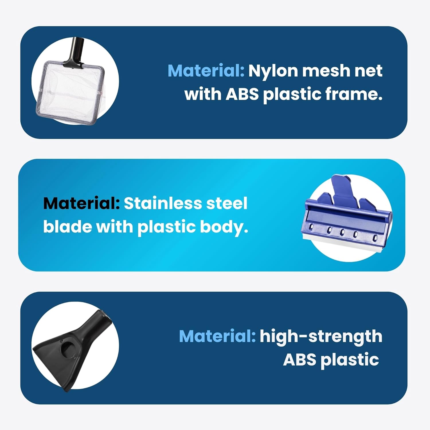 5 in 1 Aquarium Cleaning Kit - For Cleaning Aquarium, Fish Tank Accessory - BURAQ PETS