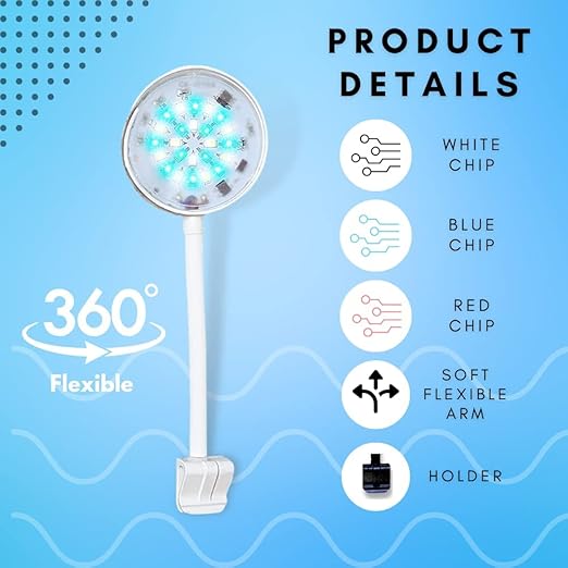 BURAQ Pets Neo N-6 Aquarium Lamp 15 Watt - Aquarium Lights for Fish Tank, Ideal for Fish Aquarium Environments, Enhances Fish Tank Light Experience