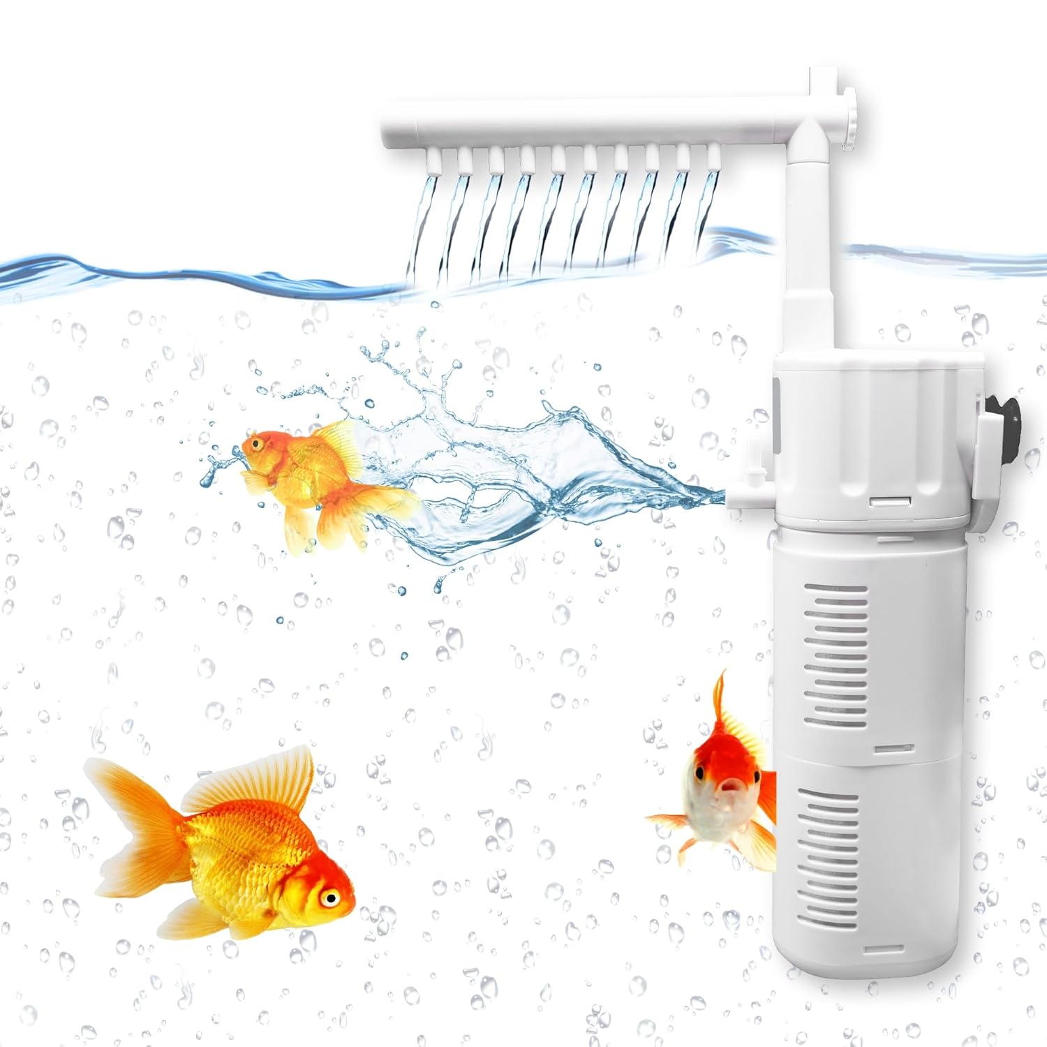 Buraq Fountain Aquarium Filter BL - 98F | 9W | 650L/H - Multi - Function Submersible Filtration Pump, Submersible & Efficient Fish Filter, Aquarium Filters for Fish Tank (BL - 99F | 18W | 1000L/H) - BURAQ PETS