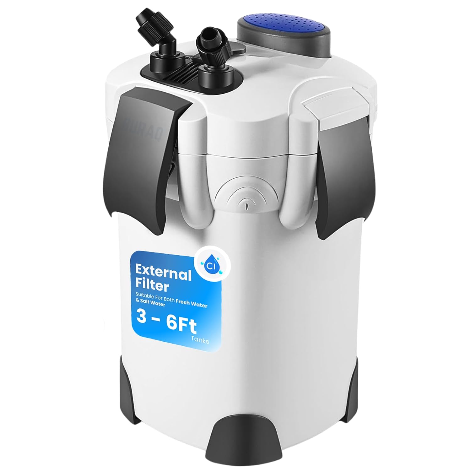 External Canister Aquarium Filter HW-302 – Ultra-Quiet, High-Performance Filtration for 2.5 to 4 FT Tanks - BURAQ PETS