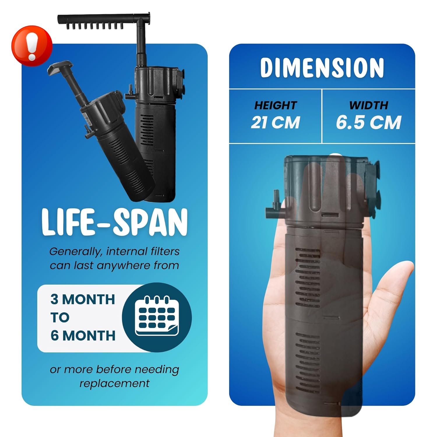 Fountain Aquarium Filter Multi - Function Submersible Filtration Pump - BURAQ PETS