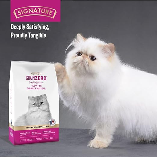 Grain Zero Ocean Fish, Sardine and Mackerel Persian Adult Dry Cat Food (Persian Long Coat) - BURAQ PETS