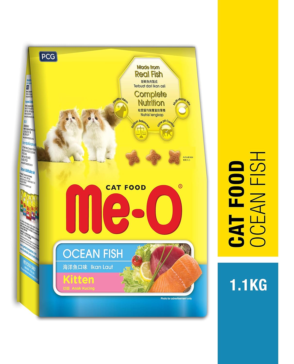 Me - O Kitten Dry Cat Food ( Flavor - Ocean Fish ) - BURAQ PETS