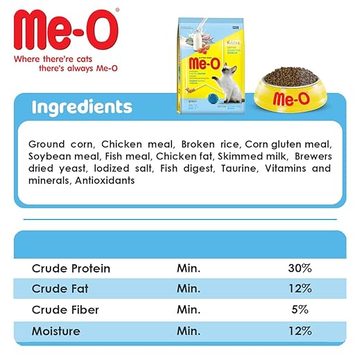 Me - O Kitten Dry Cat Food ( Flavor - Ocean Fish ) - BURAQ PETS