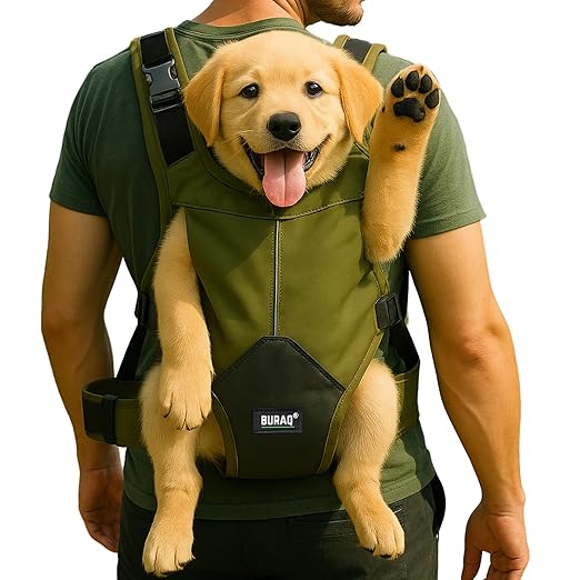 Pup Explorer Dog Carrier Backpack – Head - Out Design with Wide Straps & Hip Support - BURAQ PETS