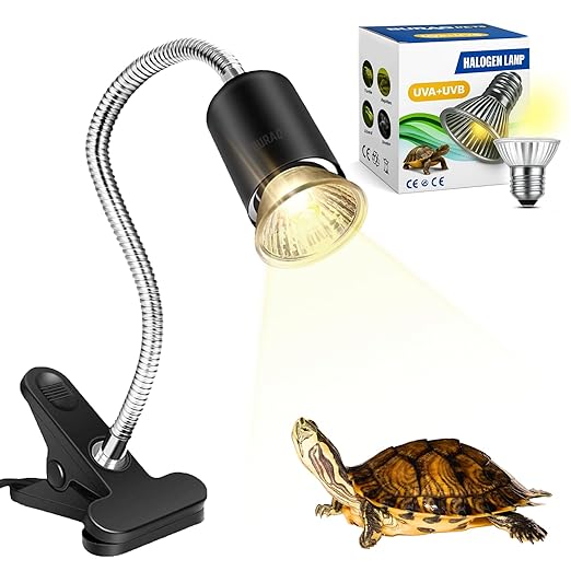 Reptile Heat Lamp – E27 UVA+UVB Full Spectrum Basking Light with Holder & Bulb - BURAQ PETS