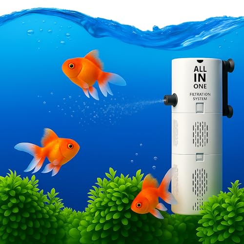 Ultra - Quiet Aquarium Filter 500F – 6W 500L/H Submersible Fish Tank Pump with Oxygen Pipe & Carbon Filtration (XQP - 500F) - BURAQ PETS