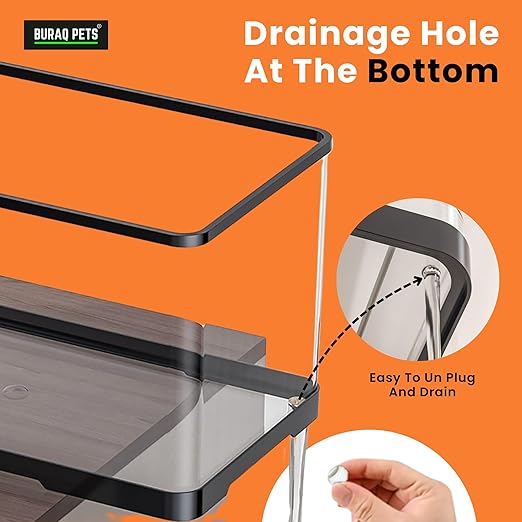 Unbreakable Curved Aquarium Tank – 12L - (Small (12L x 7.7W x 7H - Inches) - BURAQ PETS