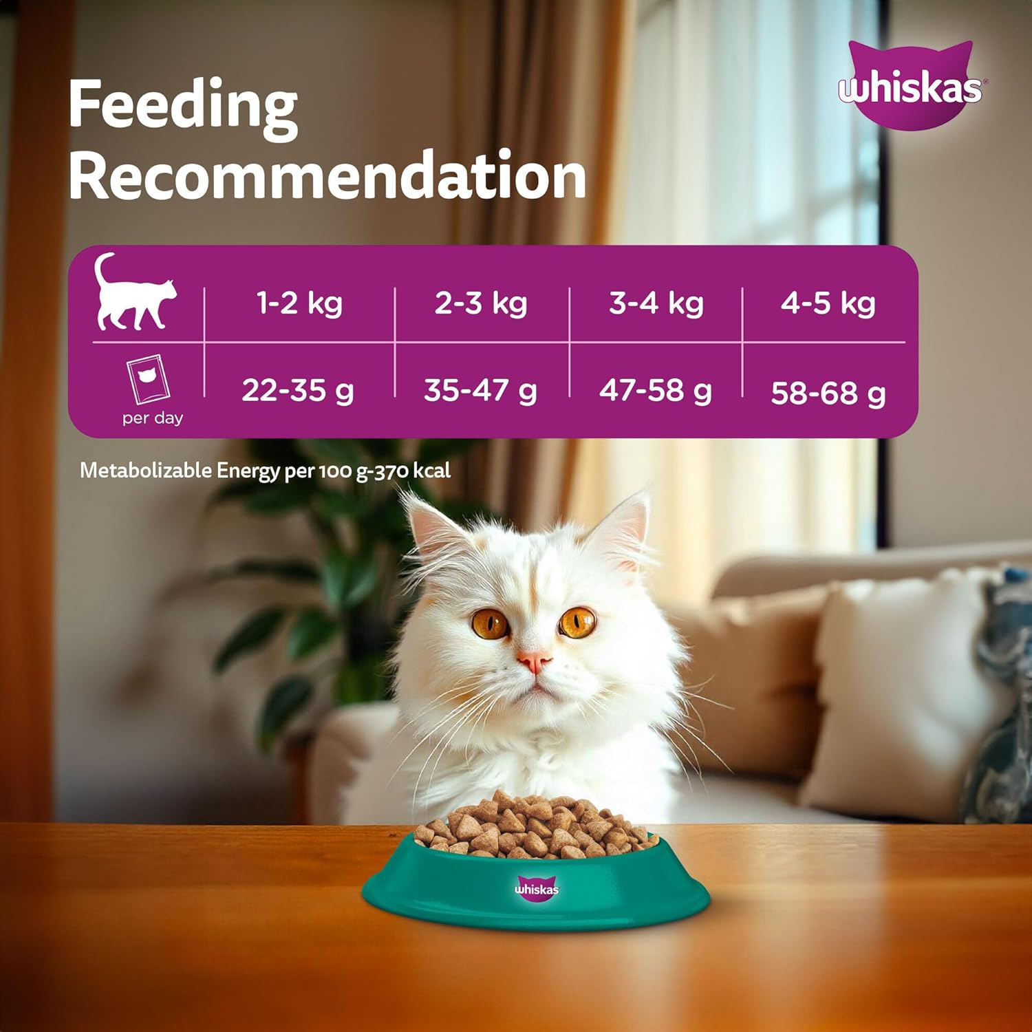 Whiskas Persian Adult Dry Cat Food 1.1 Kg - BURAQ PETS