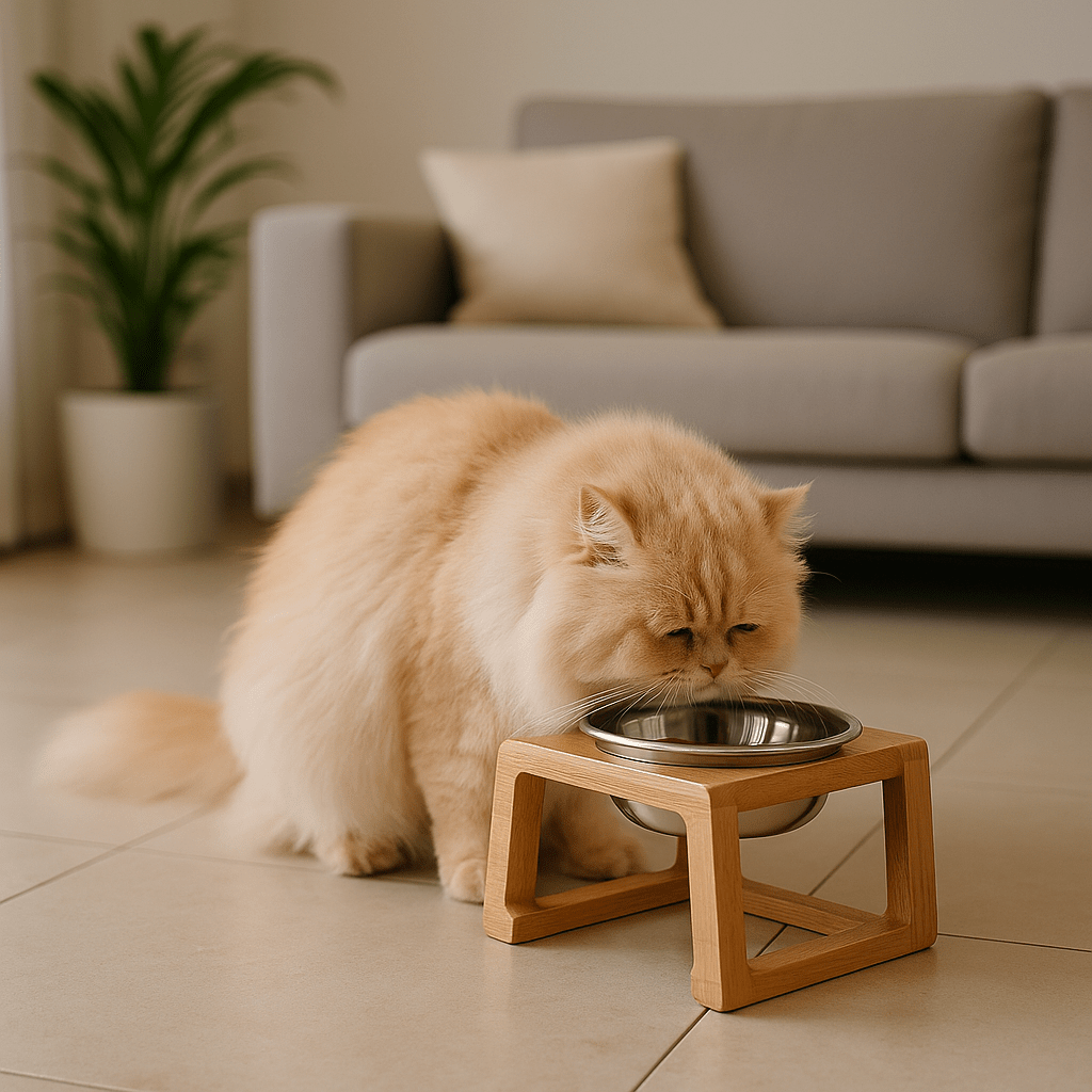 Feeding Bowls vs. Elevated Feeders: What’s Best for Your Cat’s Health? - BURAQ PETS