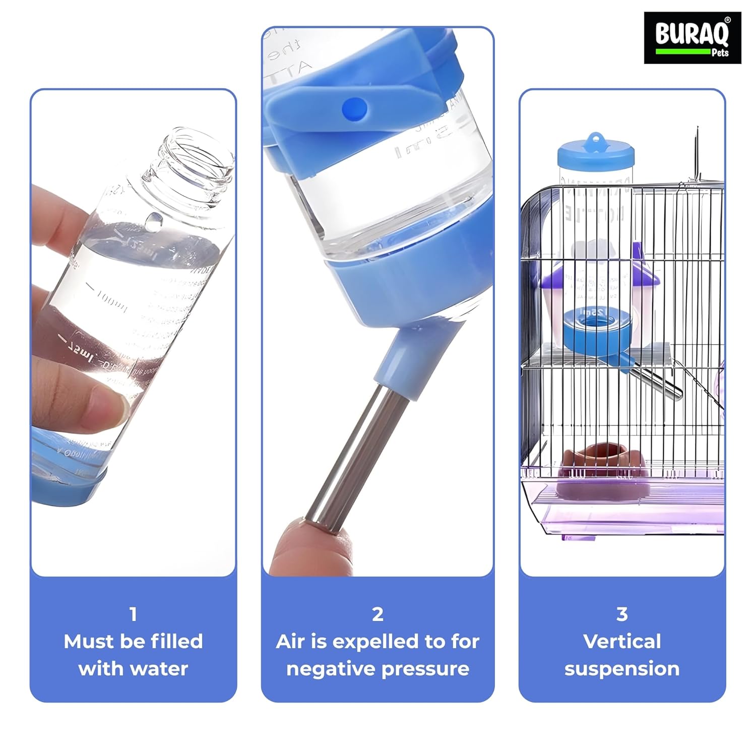 210ml Leak-Proof Pet Water Bottle for Small Pets - premium pet product by Buraq Pets