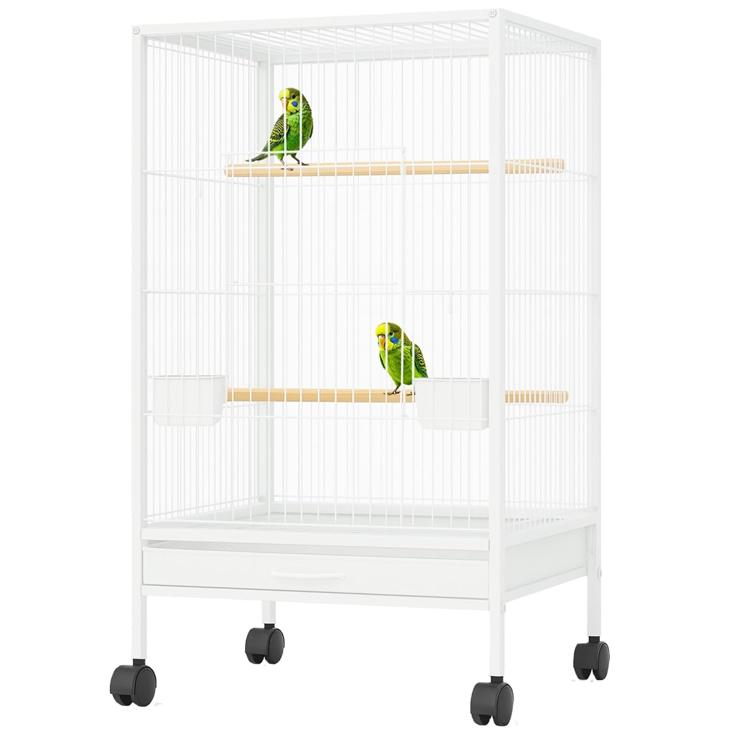30 Inch Large Bird Cage – With Wheels & Accessories Set - BURAQ PETS