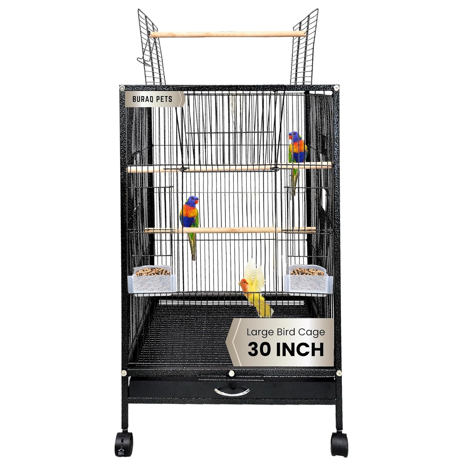 30 inch Ultra Strong Exotic Large Bird cage - BURAQ PETS