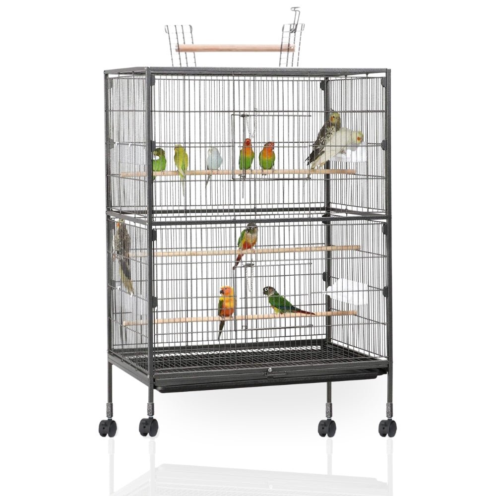 38 - Inch XXL Bird Cage – With Wheels & Accessories Set - BURAQ PETS
