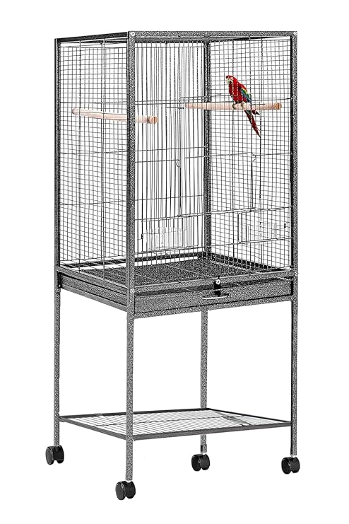 48 - Inch XL Bird Cage – Extendable with Wheels & Accessories - BURAQ PETS