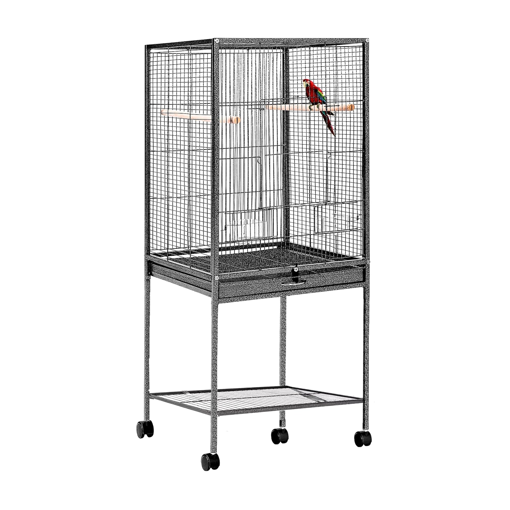 48 - Inch XL Bird Cage – Extendable with Wheels & Accessories - BURAQ PETS