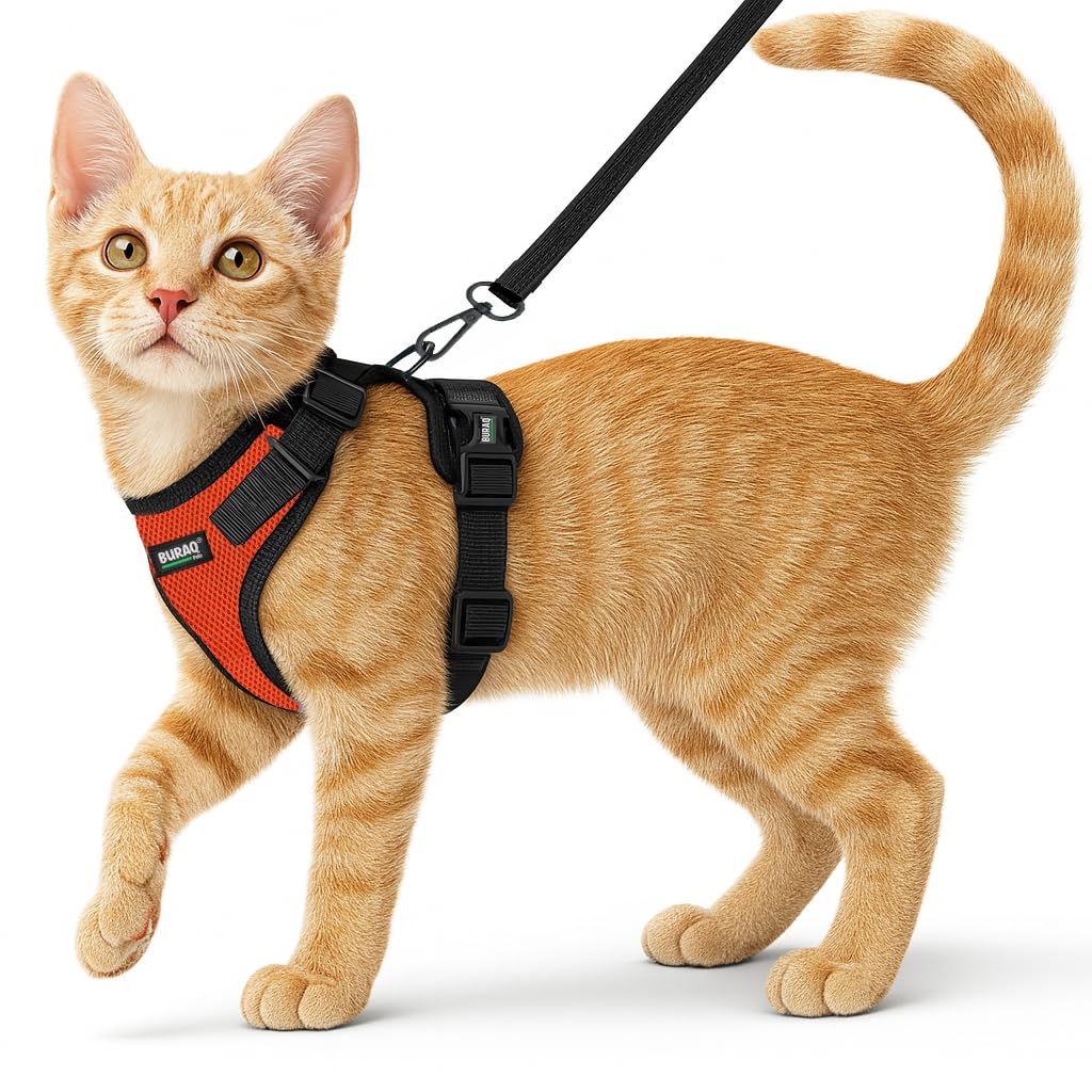 No Pull Cat Harness with Leash – Ultra-Light & Stylish Design