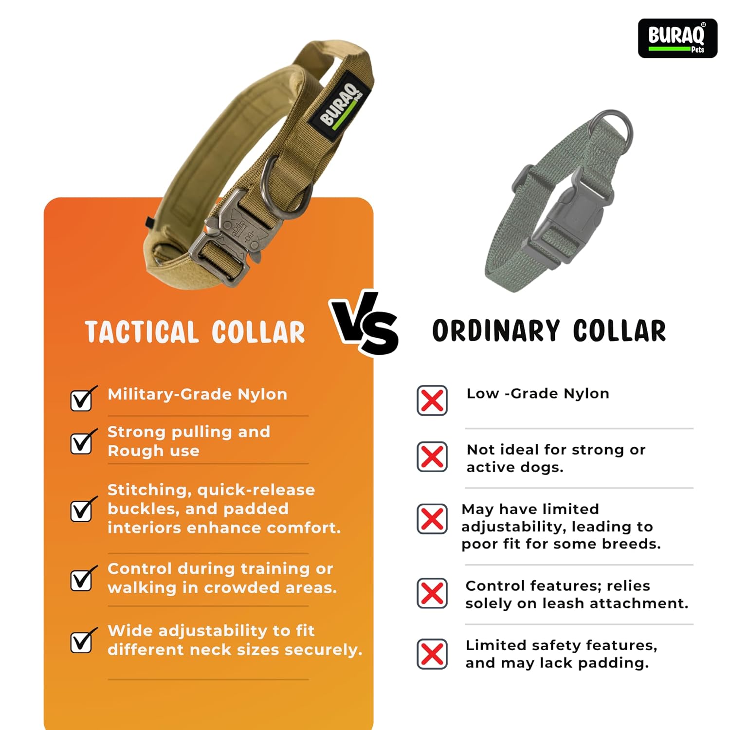 Tactical Dog Collar with Leash – Adjustable Military Style Training Set