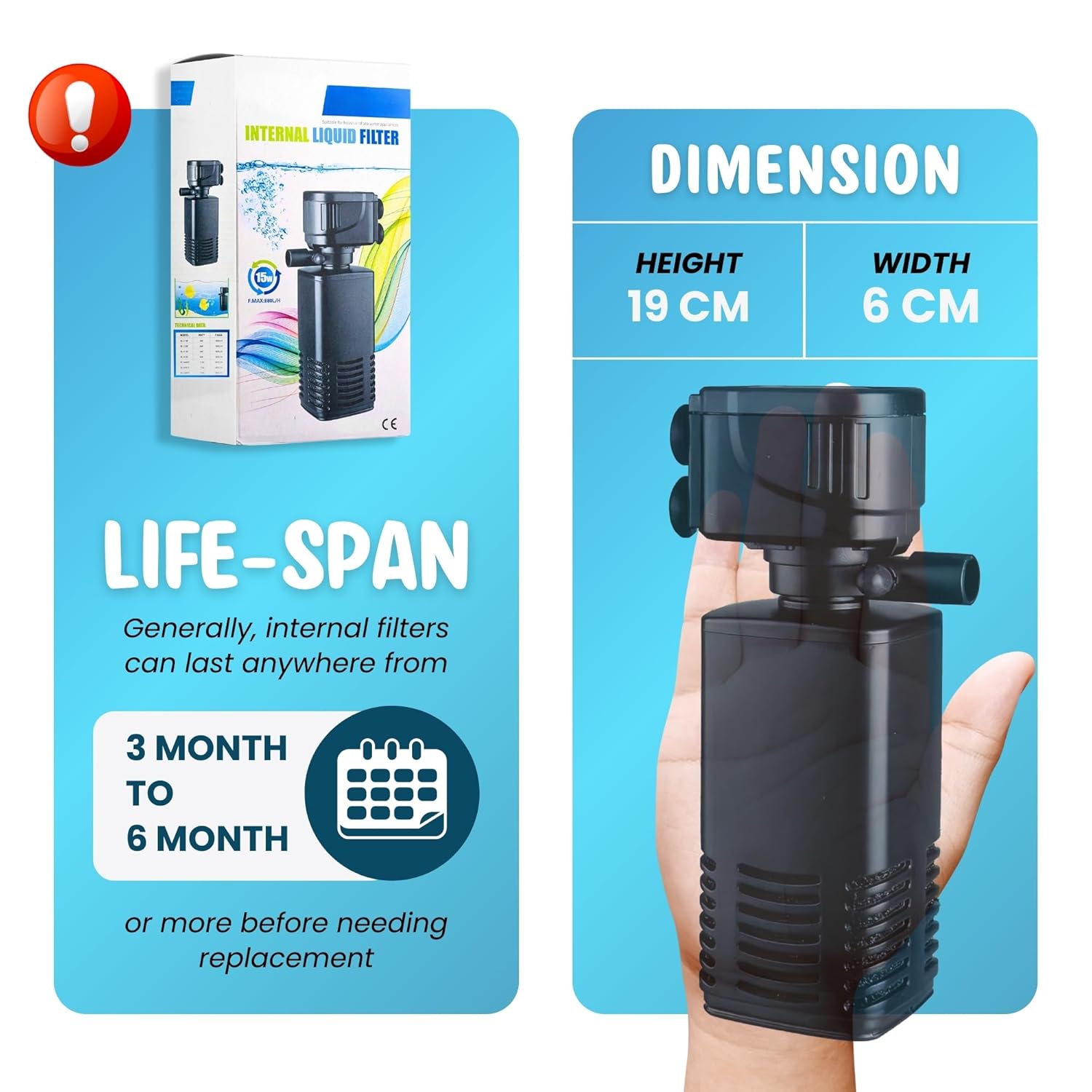 4-in-1 Aquarium Filter – Oxygen & Filtration for Clear Water – premium pet product by Buraq Pets