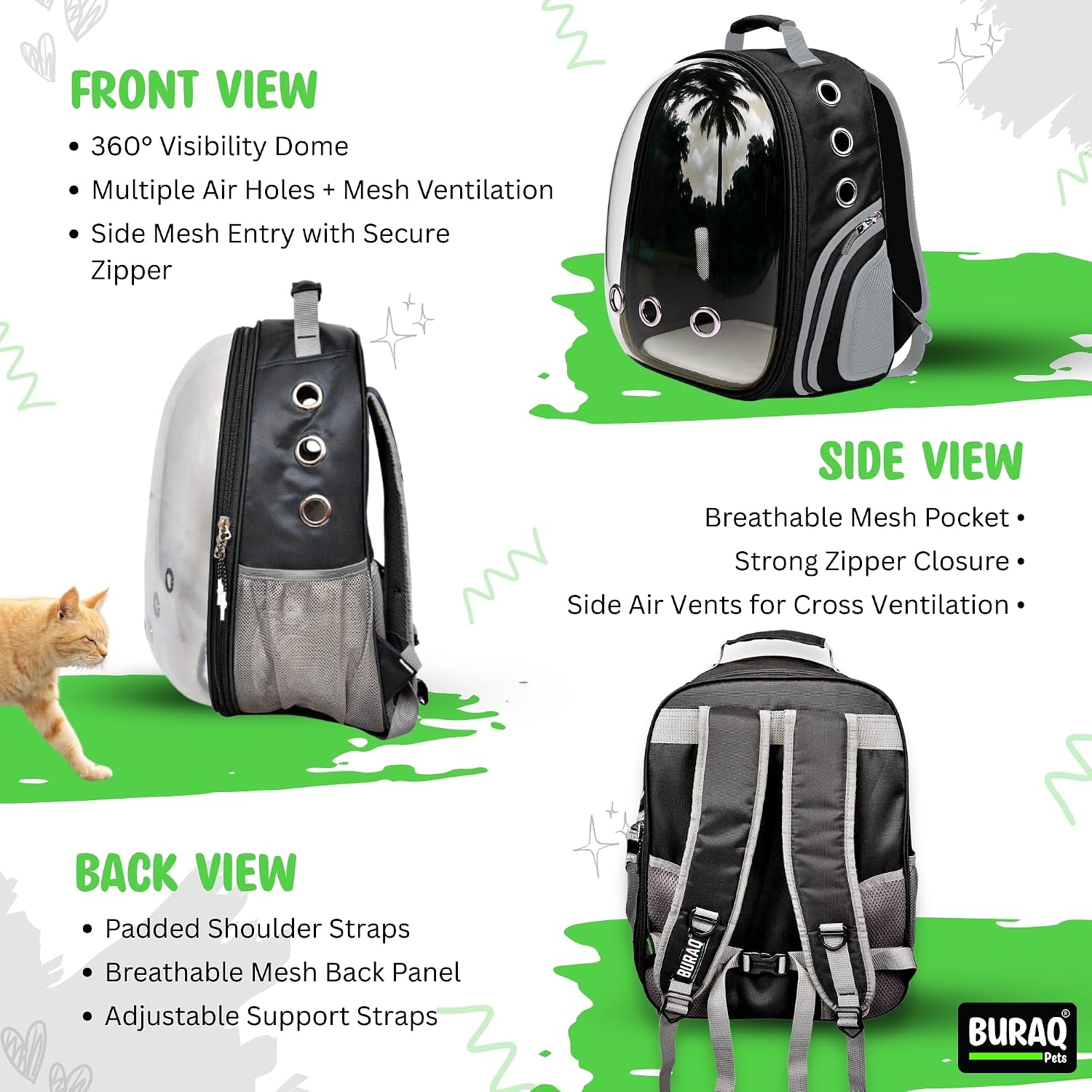 Astronaut Pro Pet Carrier Backpack – Breathable & Travel-Ready