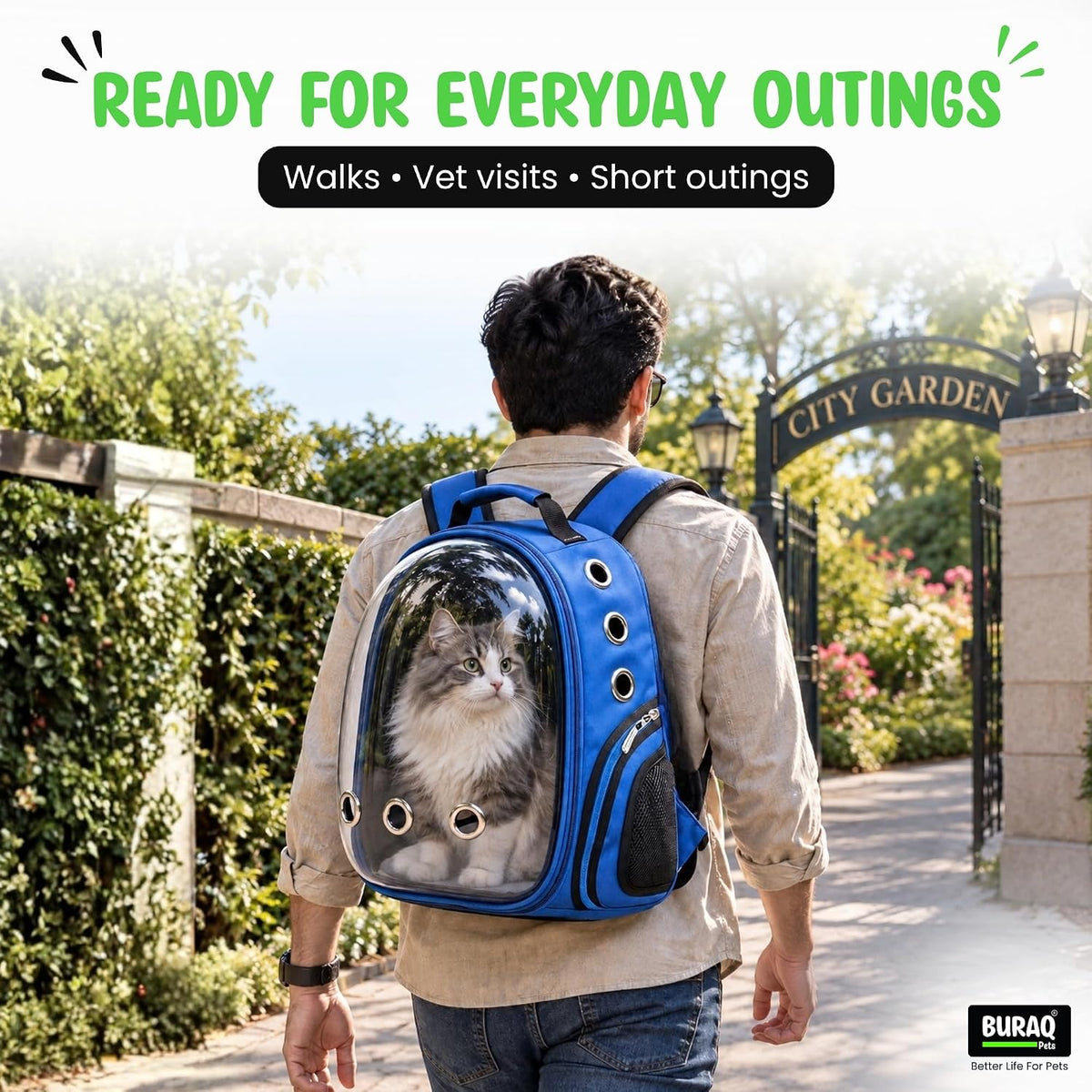 Expandable Astronaut Bubble Window Pet Carrier Backpack, Breathable Space, Stylish Secure & Ventilated Travel Bag for Cats