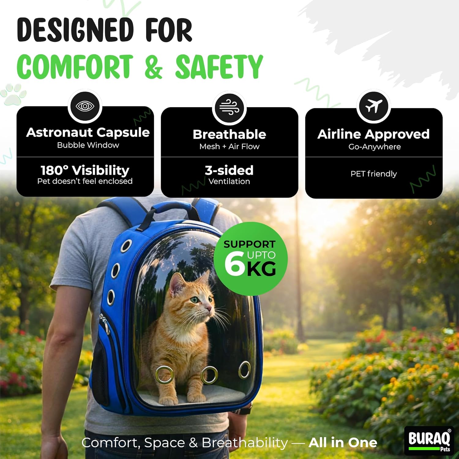 Astronaut Pro Pet Carrier Backpack – Breathable & Travel-Ready