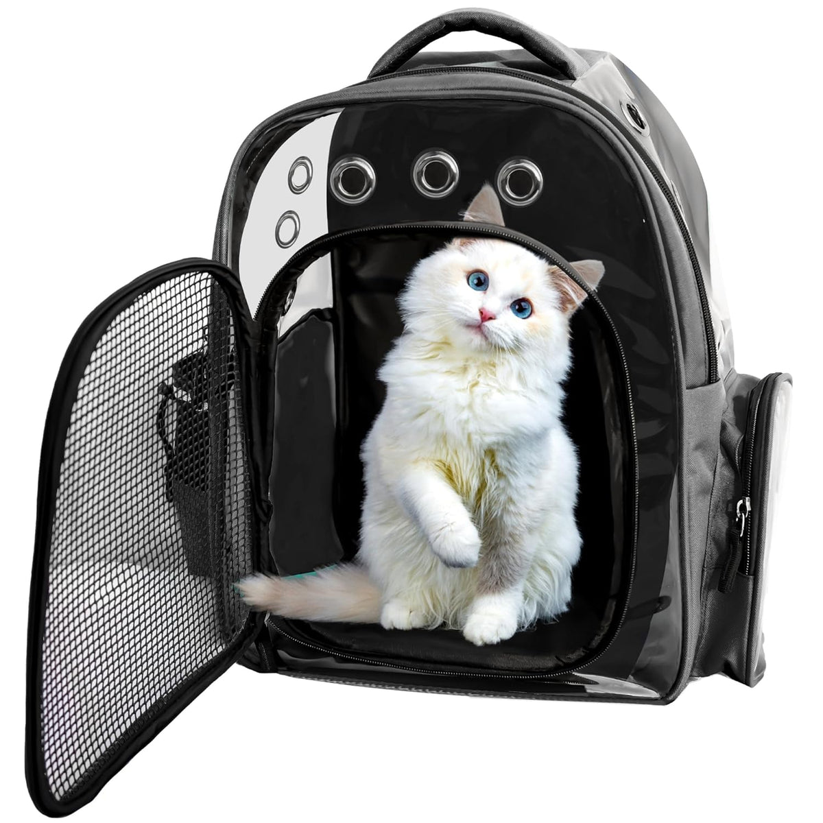 Pet Backpack | Breathable Carrier for Cats, Puppies & Small Pets