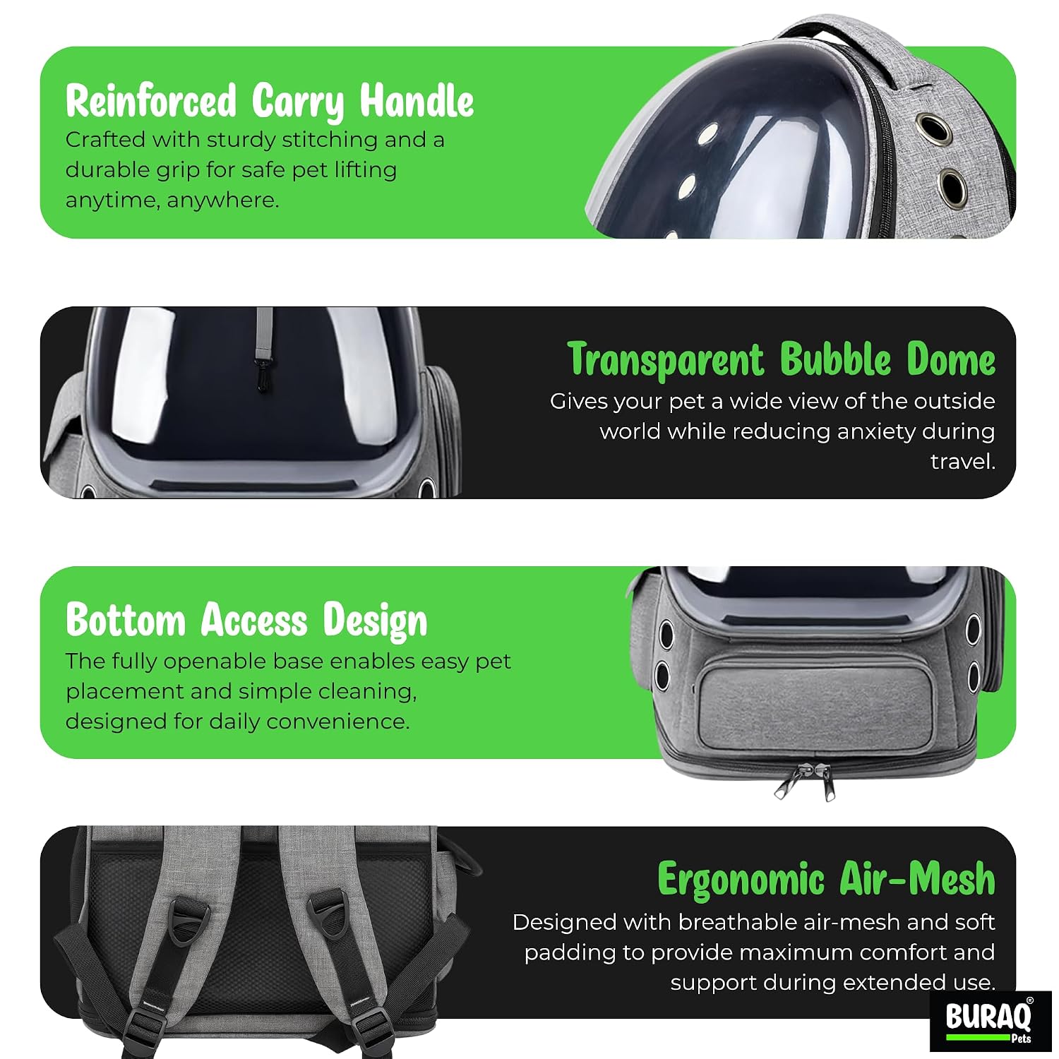 Bubble Cat Backpack Carrier – Breathable, Spacious & Stylish