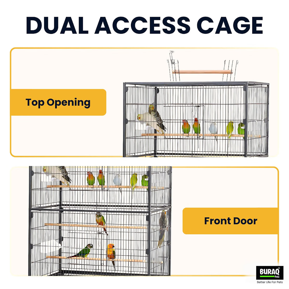 38 Inch Extedanble Large Bird Cage | Heavy Duty