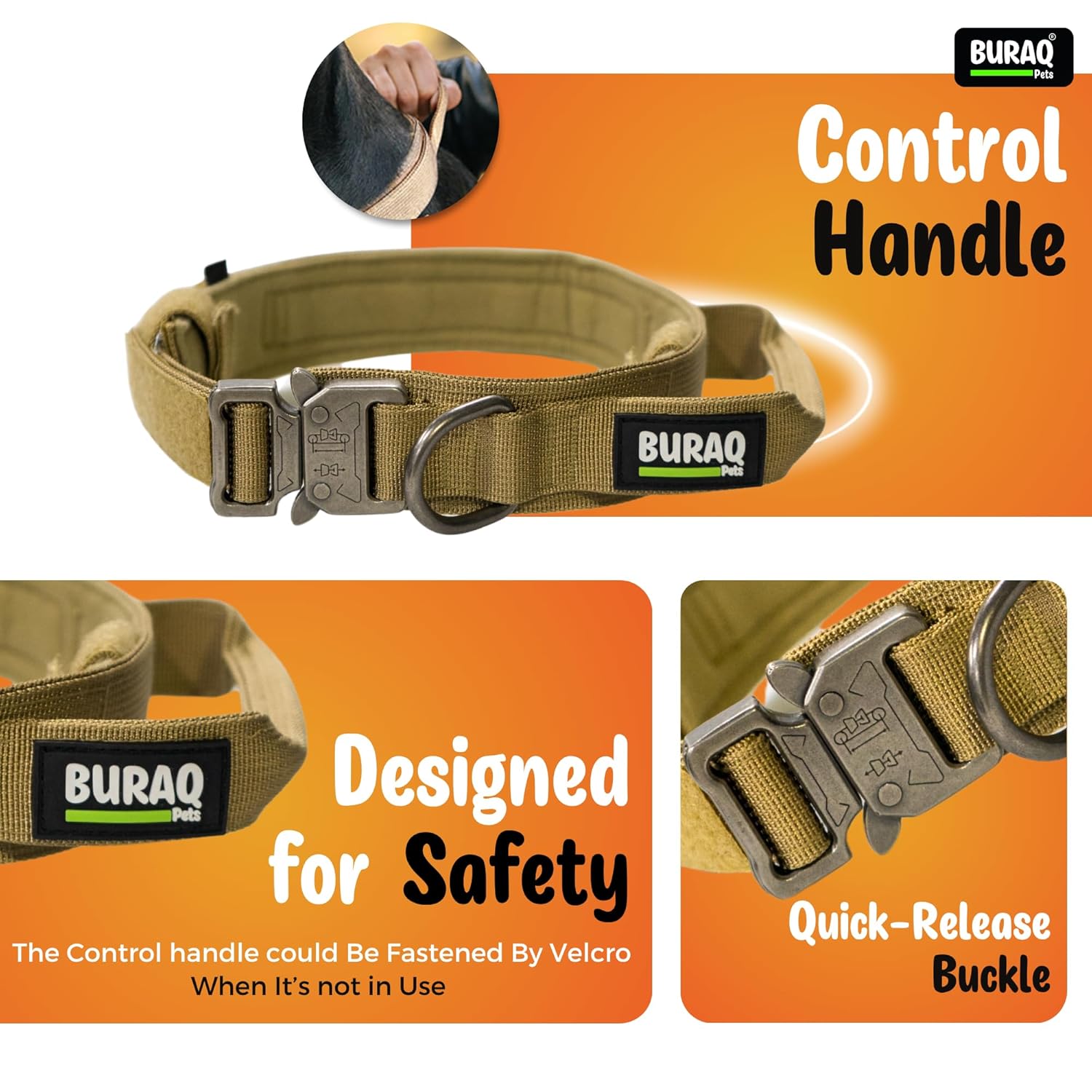 Tactical Dog Collar with Leash – Adjustable Military Style Training Set