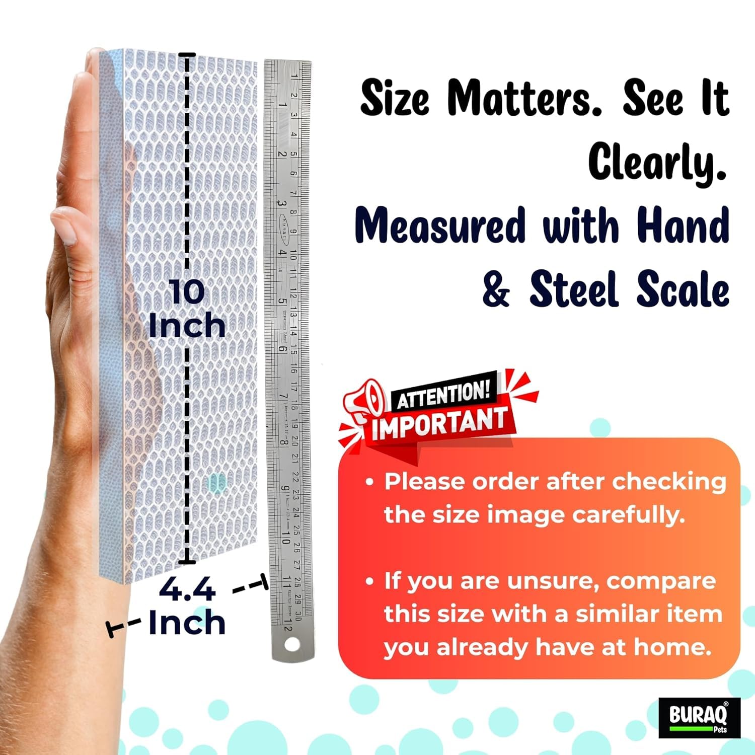 8D Aquarium Filter Pad – Reusable Multi - Layer (Pack of 4) - BURAQ PETS