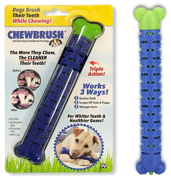 Puppy Chew Toothbrush Durable Chewing Teething and Training Toy For BURAQ PETS