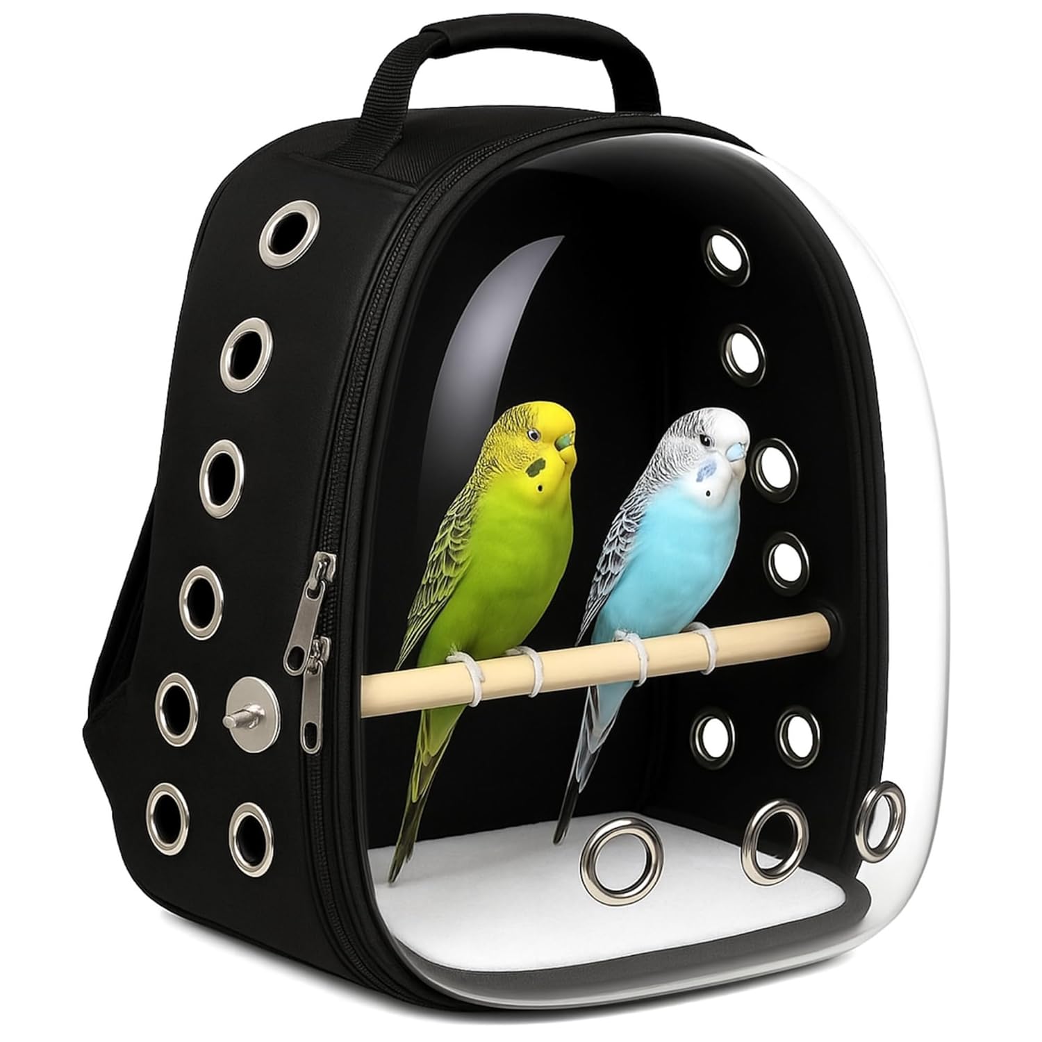Astronaut Bird Carrier Backpack – Transparent & Breathable - BURAQ PETS