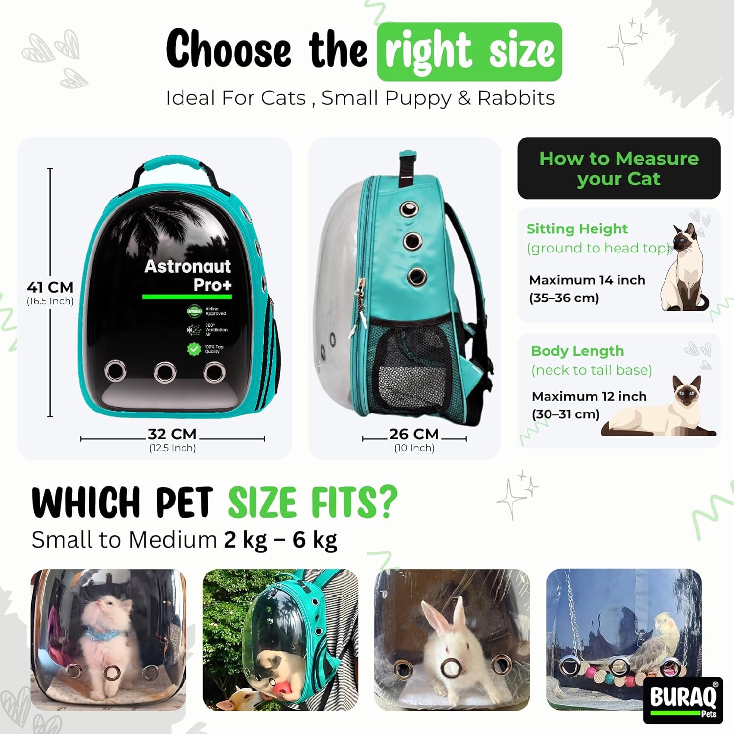 Astronaut Pro Pet Carrier Backpack – Breathable & Travel - Ready - BURAQ PETS
