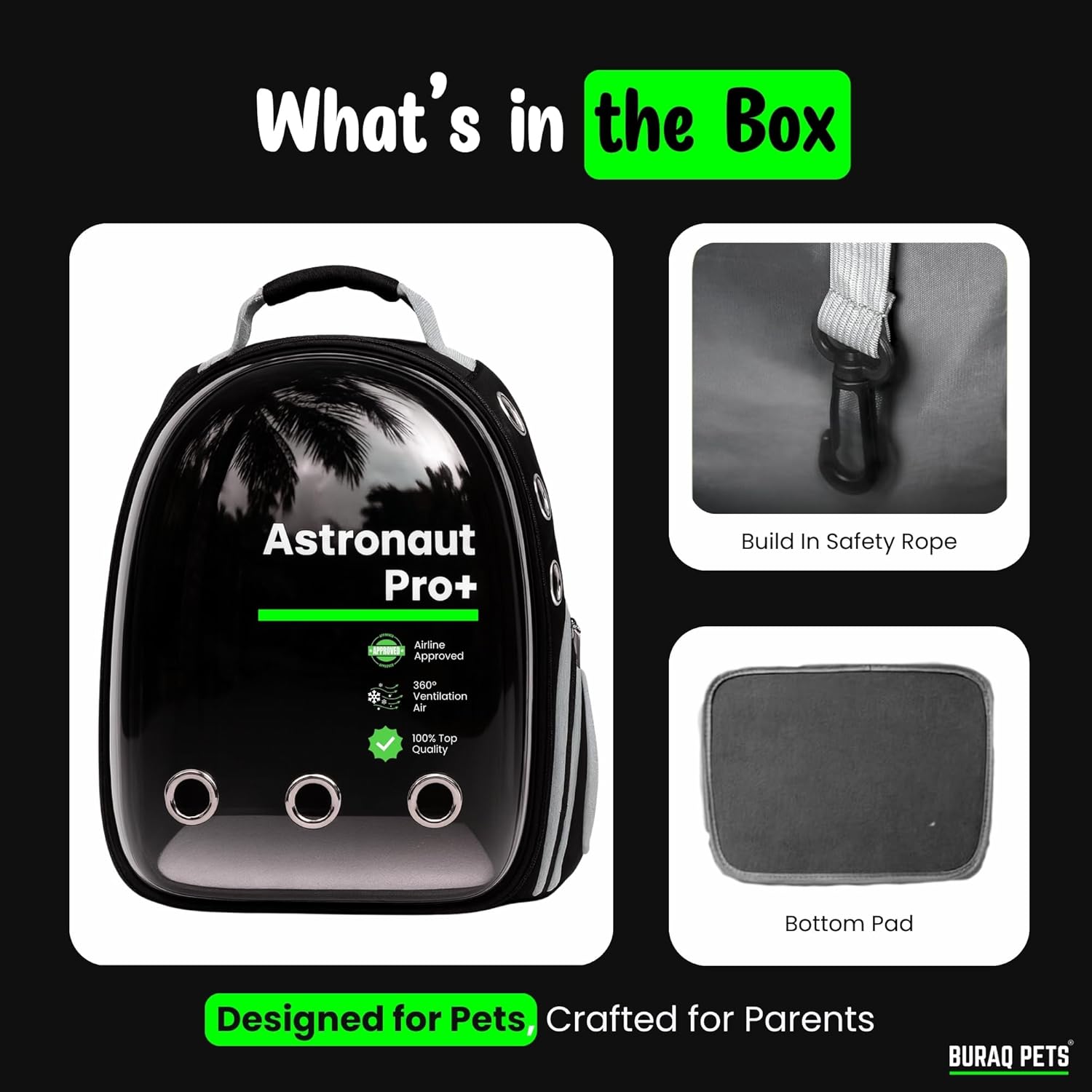 Astronaut Pro Pet Carrier Backpack – Breathable & Travel - Ready - BURAQ PETS