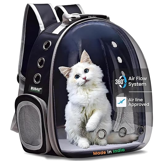 Transparent Astronaut Pet Carrier Backpack for Cats & Dogs - Airline Approved