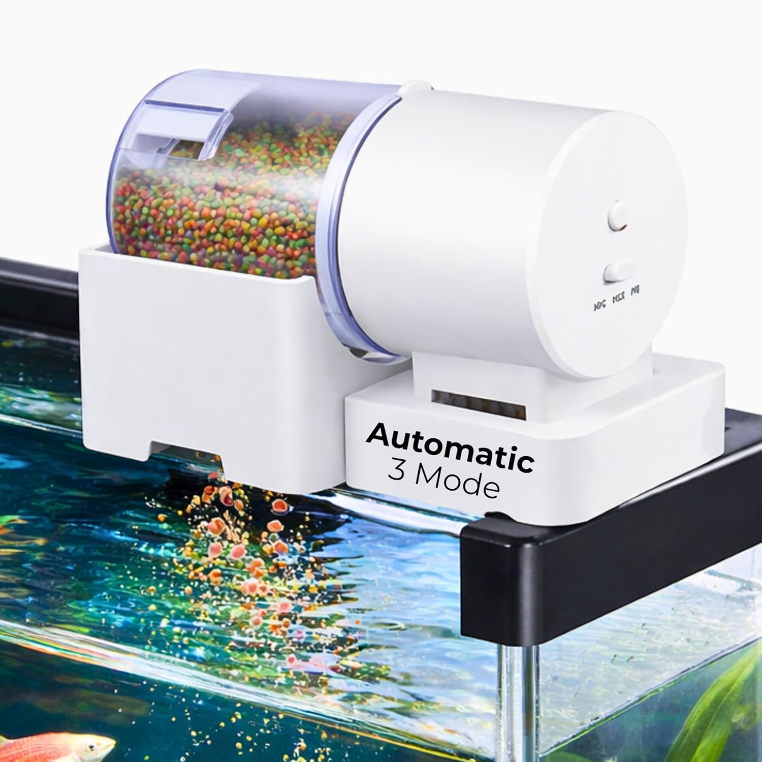 Automatic Fish Feeder for Aquarium, Timed Auto Food Dispenser 8H/12H/24H, - BURAQ PETS