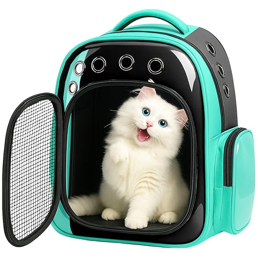 Breathable Cat Carrier Backpack – Ventilated Travel Bag - BURAQ PETS