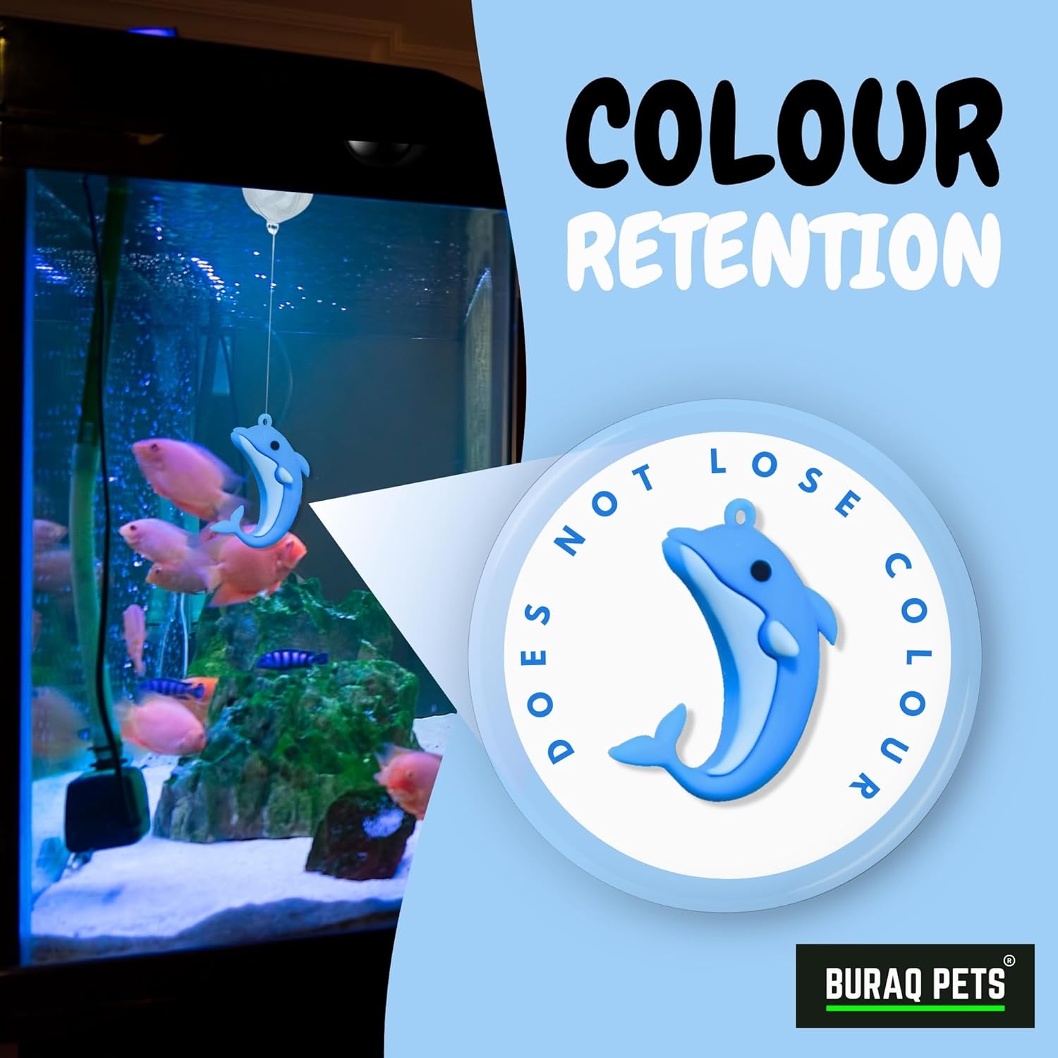 BURAQ Pets 2 Pcs Aquarium Floating Cartoon Diver Toys, Fish Tank Ornaments Decor Toy, Aquarium Accessories for All Kinds of Fish & Aquatic Pets (Diver) - BURAQ PETS