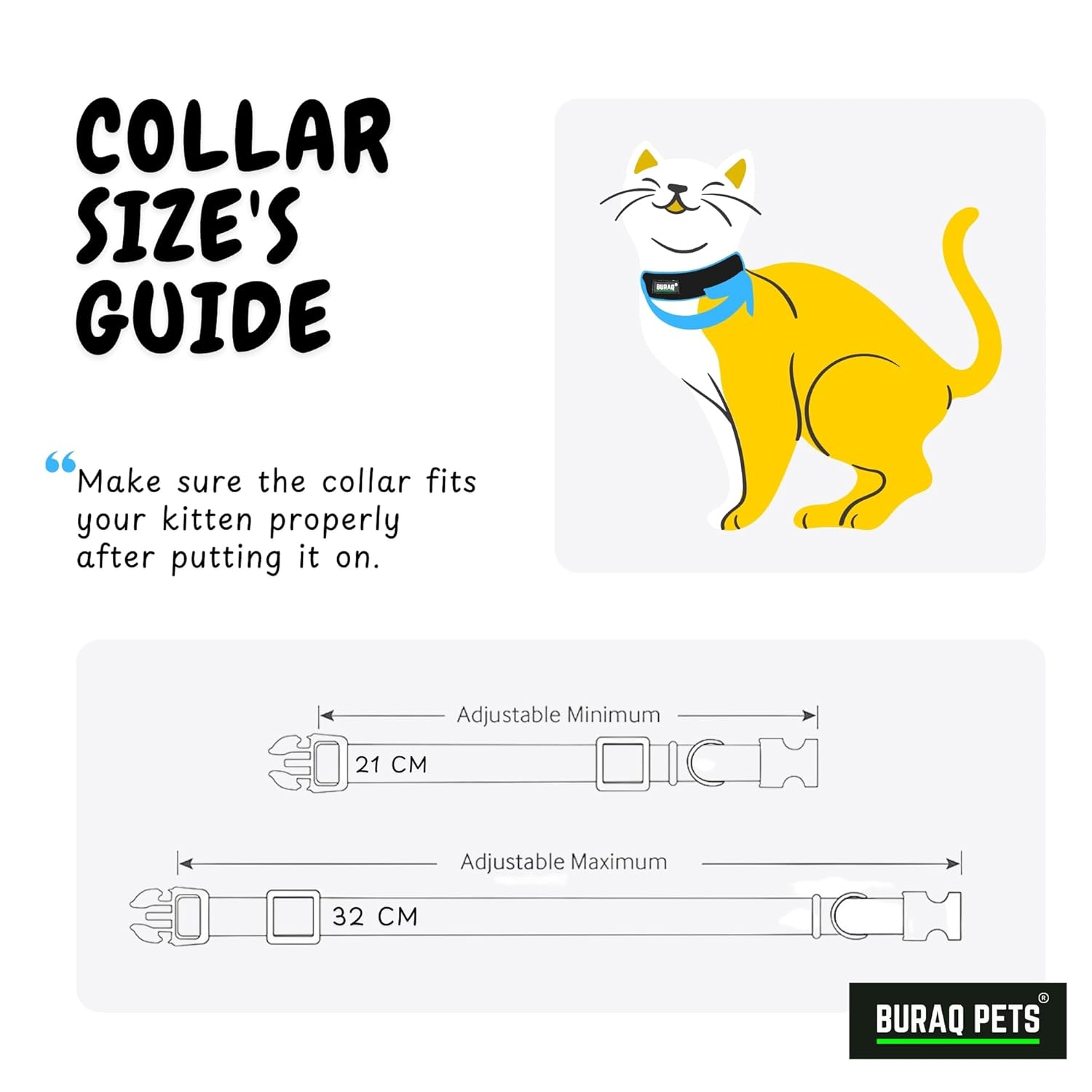 Buraq Pets 4 Pcs Perfect Plain Cat Collar for Indoor & Outdoor Use, Strong Breakaway Cat Belt, Adjustable & Durable, Accessories for Cats - Color May Vary (Pack of 4) (Paw Print, Pack of 4) - BURAQ PETS