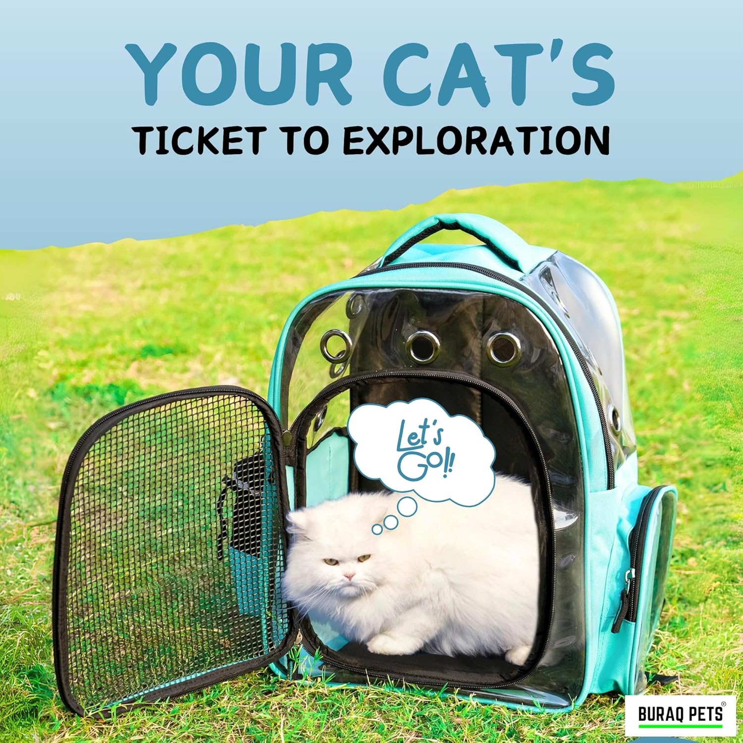 Buraq Pets Explorer Pet Carrier Backpack - BURAQ PETS