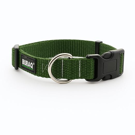 Classic Dog Collar - Adjustable Collar with Strong Buckle, Lightweight and Durable - BURAQ PETS