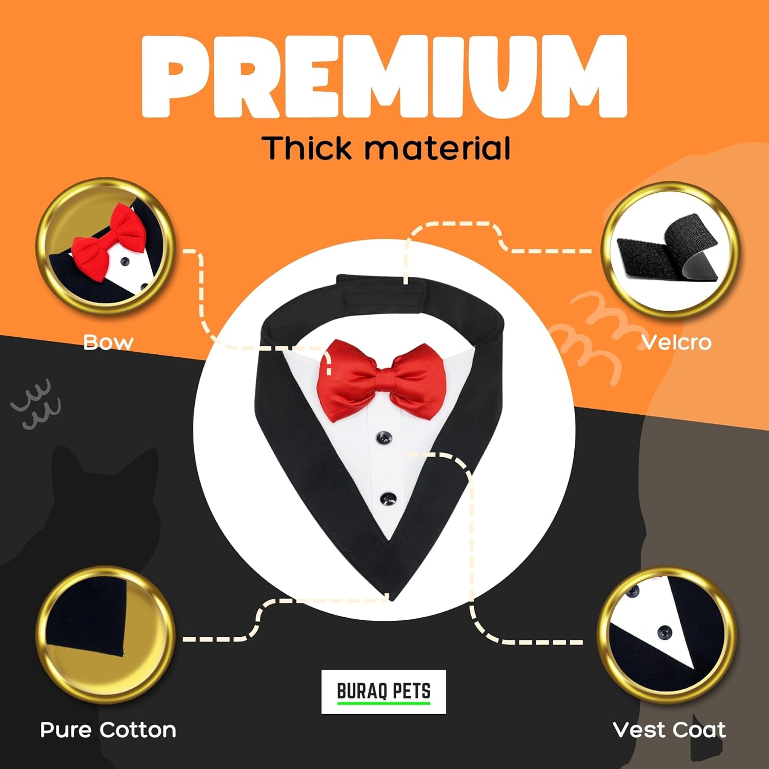 Dog bandana | Tie | bow - BURAQ PETS