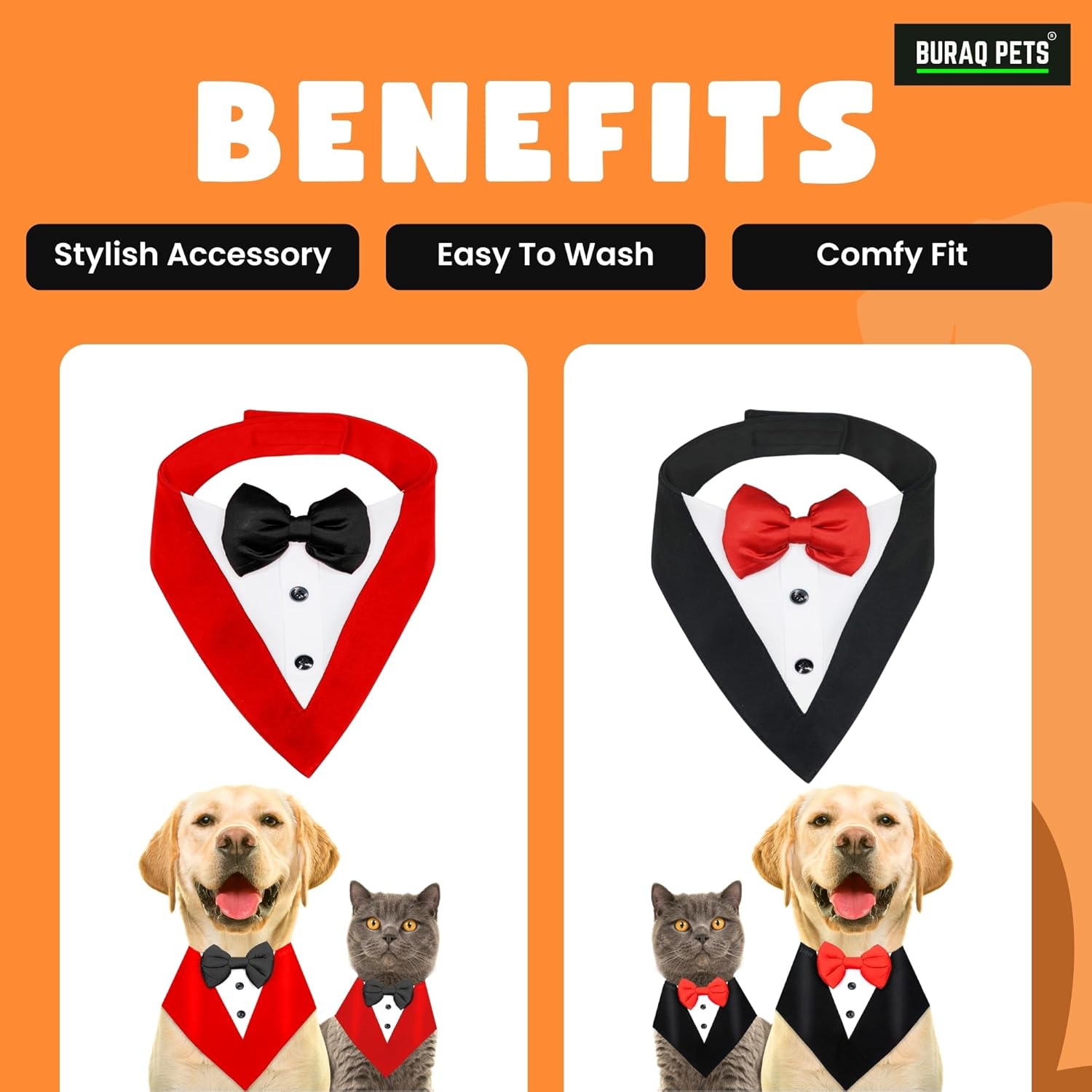 Dog bandana | Tie | bow - BURAQ PETS
