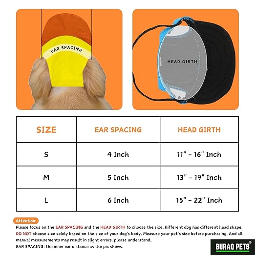 Dog Baseball Cap – Adjustable Sun Hat with Ear Holes & Visor - BURAQ PETS