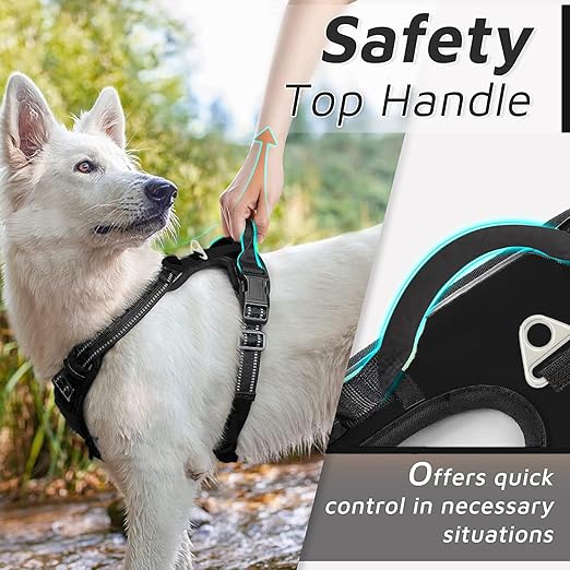 Premium No-Pull Dog Harness – Reflective Soft-Padded Chest Belt