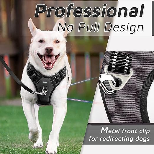 Premium No-Pull Dog Harness – Reflective Soft-Padded Chest Belt