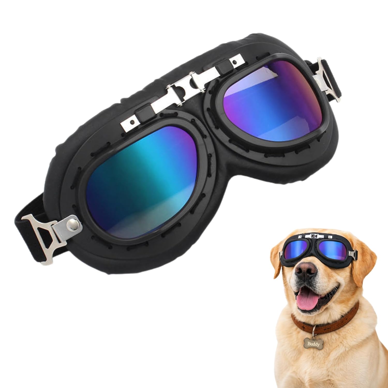 Dog Sunglasses Glasses for Travel, Biking & Outdoor Use - premium pet product by Buraq Pets