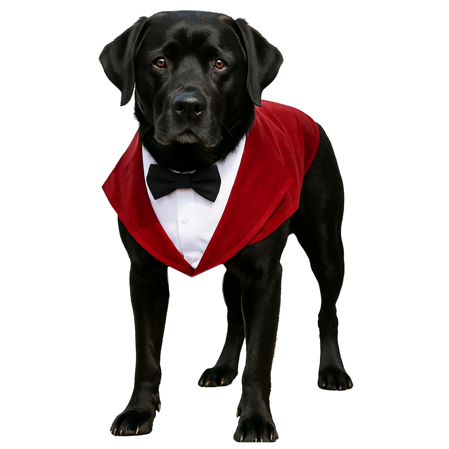 Dog Tuxedo Suit & Bandana Set – Stylish Pet Outfit for Weddings & Parties - BURAQ PETS