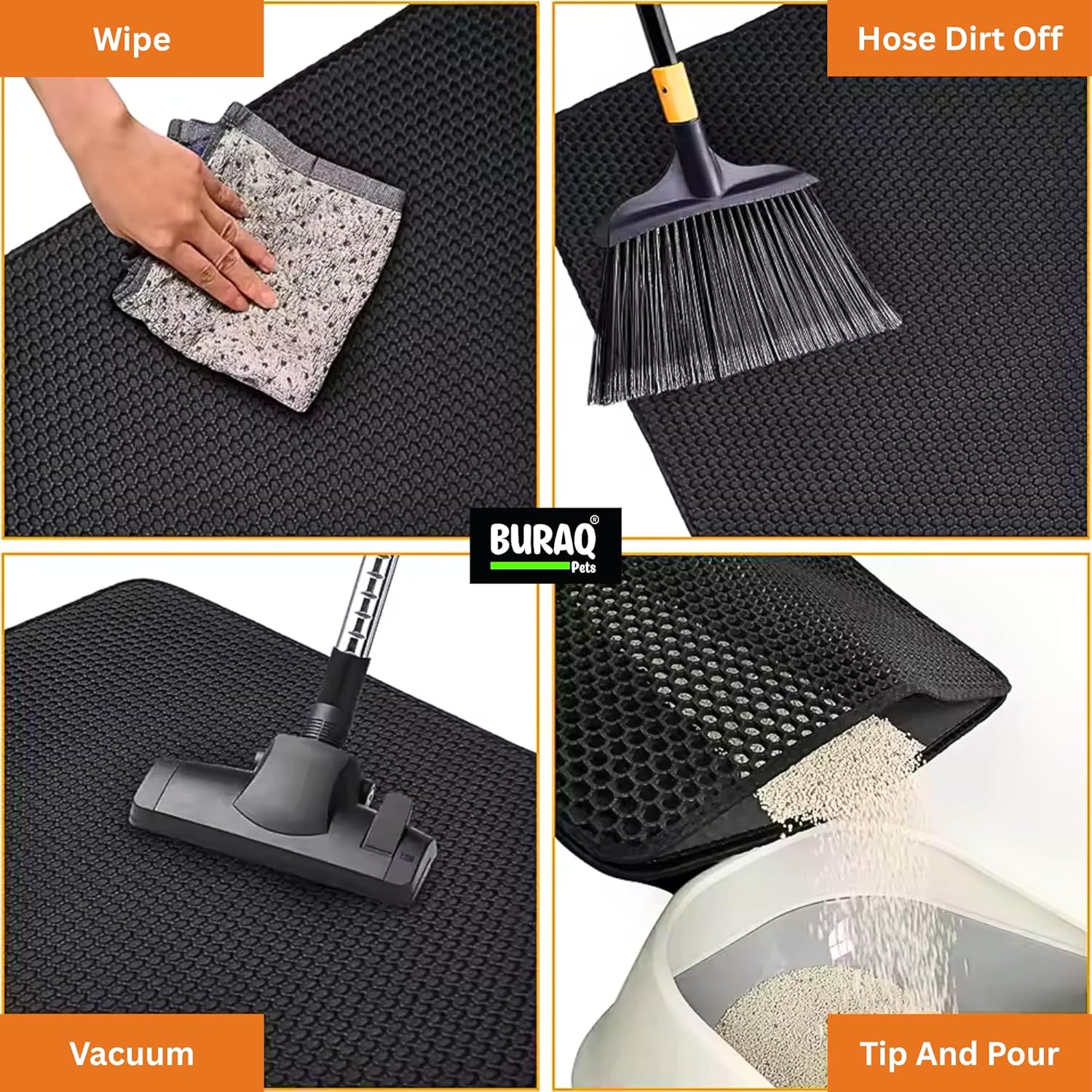 Double Layer Cat Litter Mat – premium pet product by Buraq Pets